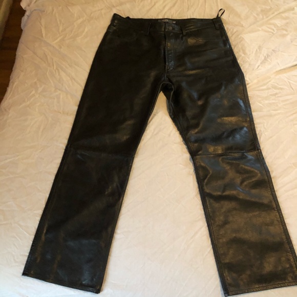 Gap Boot Fit Leather Pants - Picture 1 of 6